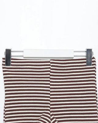 Striped knit shorts