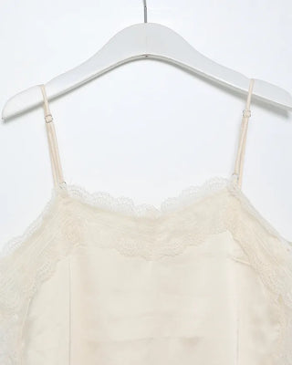 Wide lace side slit camisole
