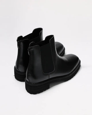 Square-line ankle boots
