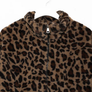 Leopard fur jacket