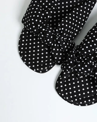 Big Ribbon Mule Sandals