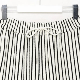 Striped wide-leg pants