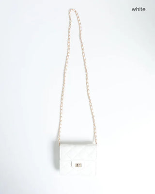 Quilted mini shoulder bag