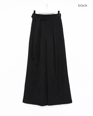 Tie-stripe slacks