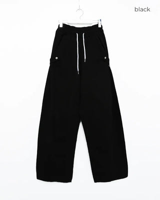 Wide Snap Sweatpants