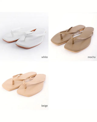 Square summer beach sandals