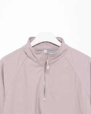 Nylon half-zip sweatshirt