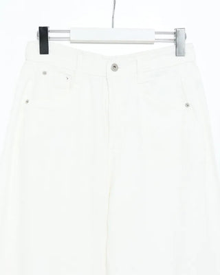 Cotton linen wide-leg pants