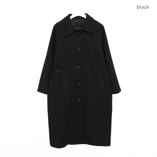 Basic belted long coat