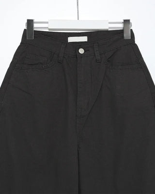 Back pocket polka dot wide pants