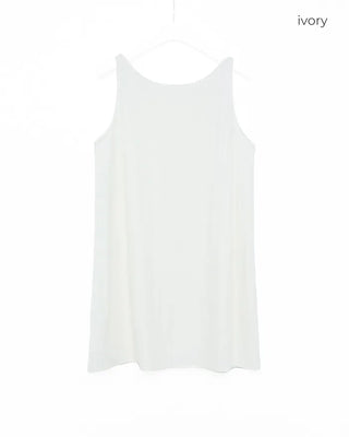 Bust-gathered mini dress