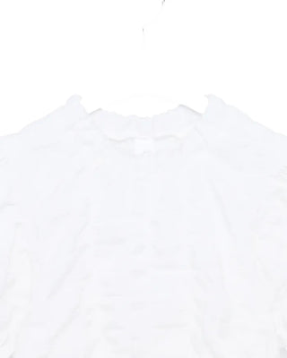 Embossed puff blouse