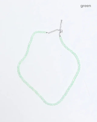 Colored bead necklace