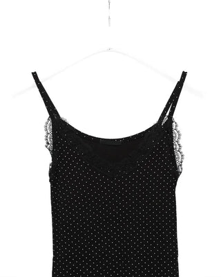Polka dot lace camisole