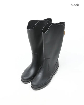 Colored long rain boots