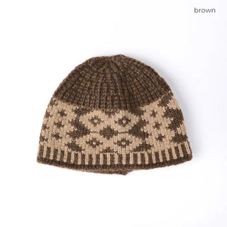 Ethnic knit beanie