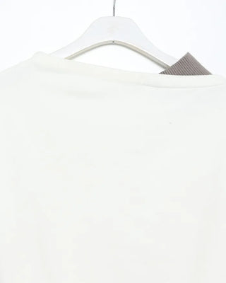 Layered design off-shoulder ribbed slim knit