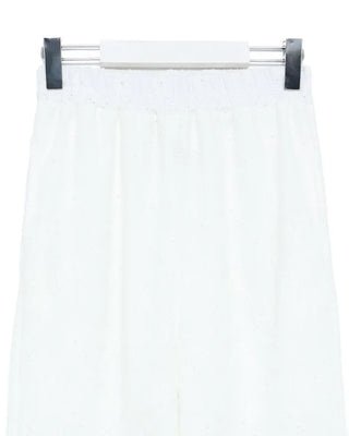 Flower Diamond Punching Easy Pants