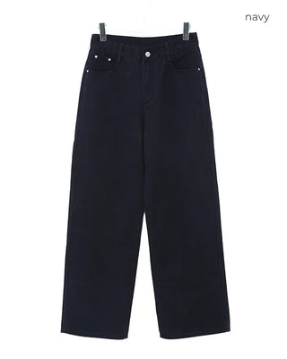 Cotton wide-leg pants