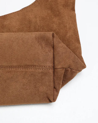 Suede shoulder bag