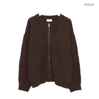 (unisex) Project Round Zip-Up Knit