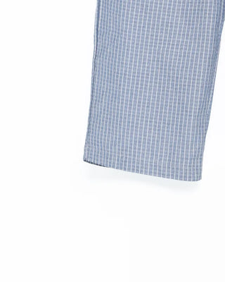 Drawstring Waist Graph Check Wide Pants