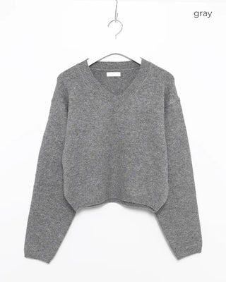 Semi-Clothed V-Neck Knit
