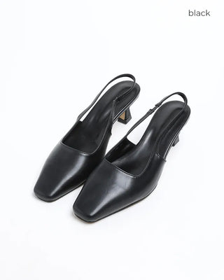 Slim Square Toe Slingback