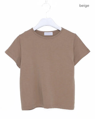 Modal cropped short-sleeved T-shirt