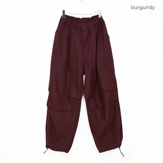 (Unisex) Parachute Wide Fit Cotton Pants