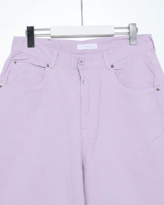 (Unisex) Colored Cotton Wide Pants