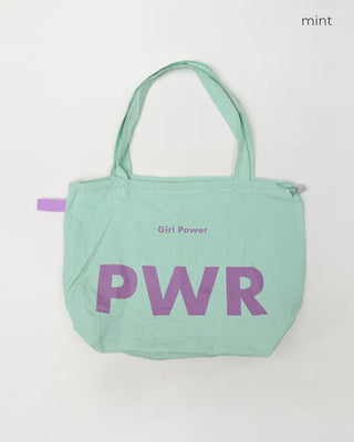 PWR Print Drawstring Tote Bag