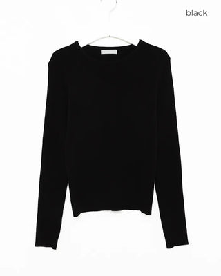 Simple ribbed round knit