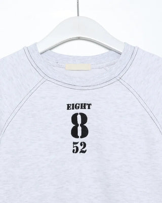 Eight-stitch raglan sweatshirt