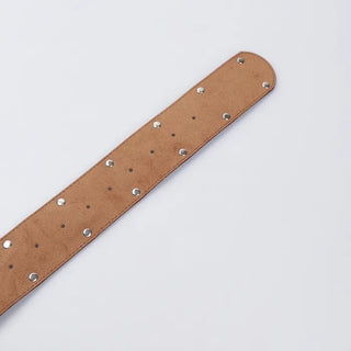 Wide suede point belt