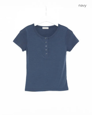 Snap Half-Open T-Shirt