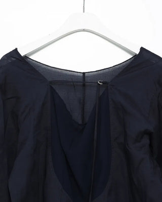 2-Way Center Seam Strap Linen Blouse