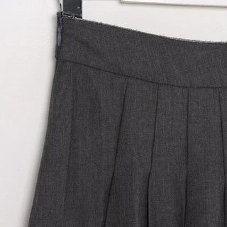 Pleated long classic skirt
