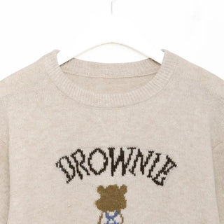 Lettering Bear Knit