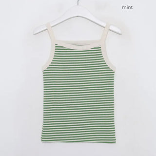Striped ribbed camisole