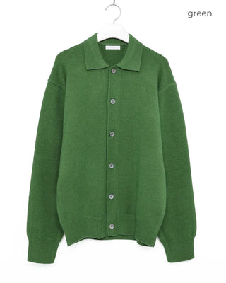 Semi-Clothed Polo Knit Cardigan