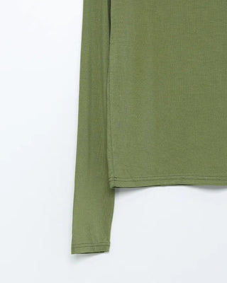 Slim Round Tencel Long Sleeve T-Shirt
