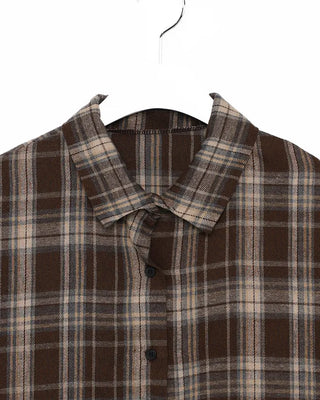 Oversized check shirt