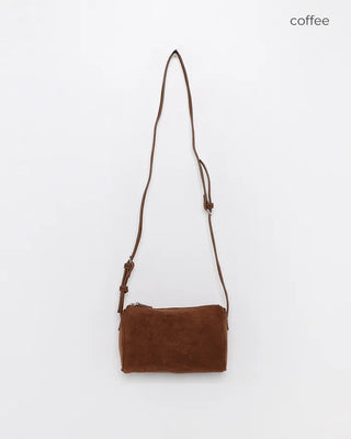 Suede Square Belt Shoulder Bag