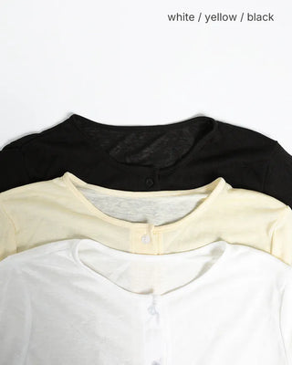 Slub sheer summer cardigan