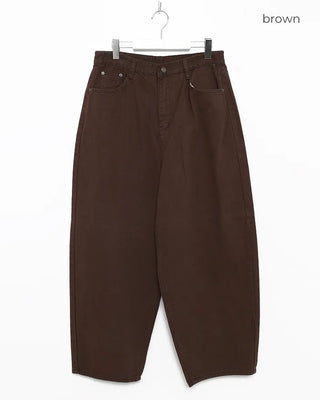 Flap hip pocket balloon cotton pants