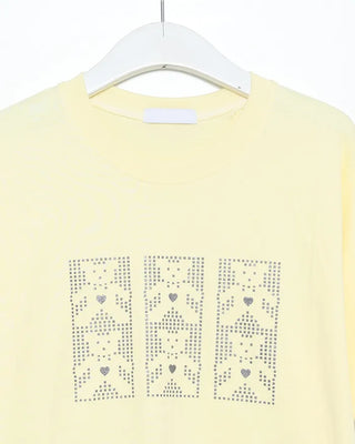 Block Lame Bear Half T-Shirt