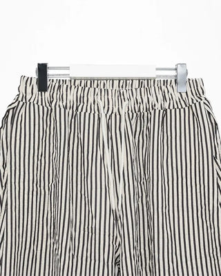 Striped pants with string waistband
