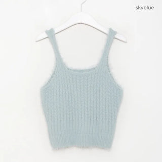 Layered Twist Knit Bustier
