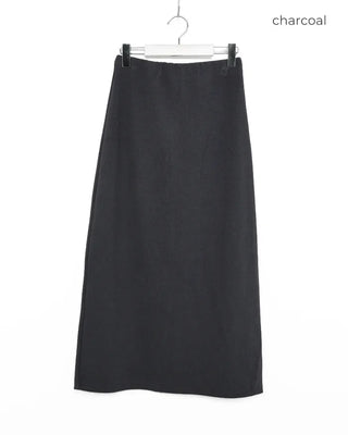 Ribbed long skirt